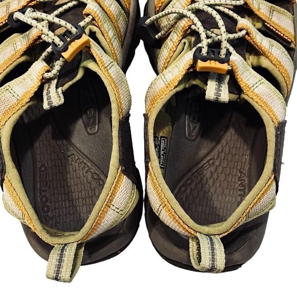 Keen Women's Size 6 Newport H2 Waterproof Backstrap Sandals Green/Yellow - Picture 6 of 10